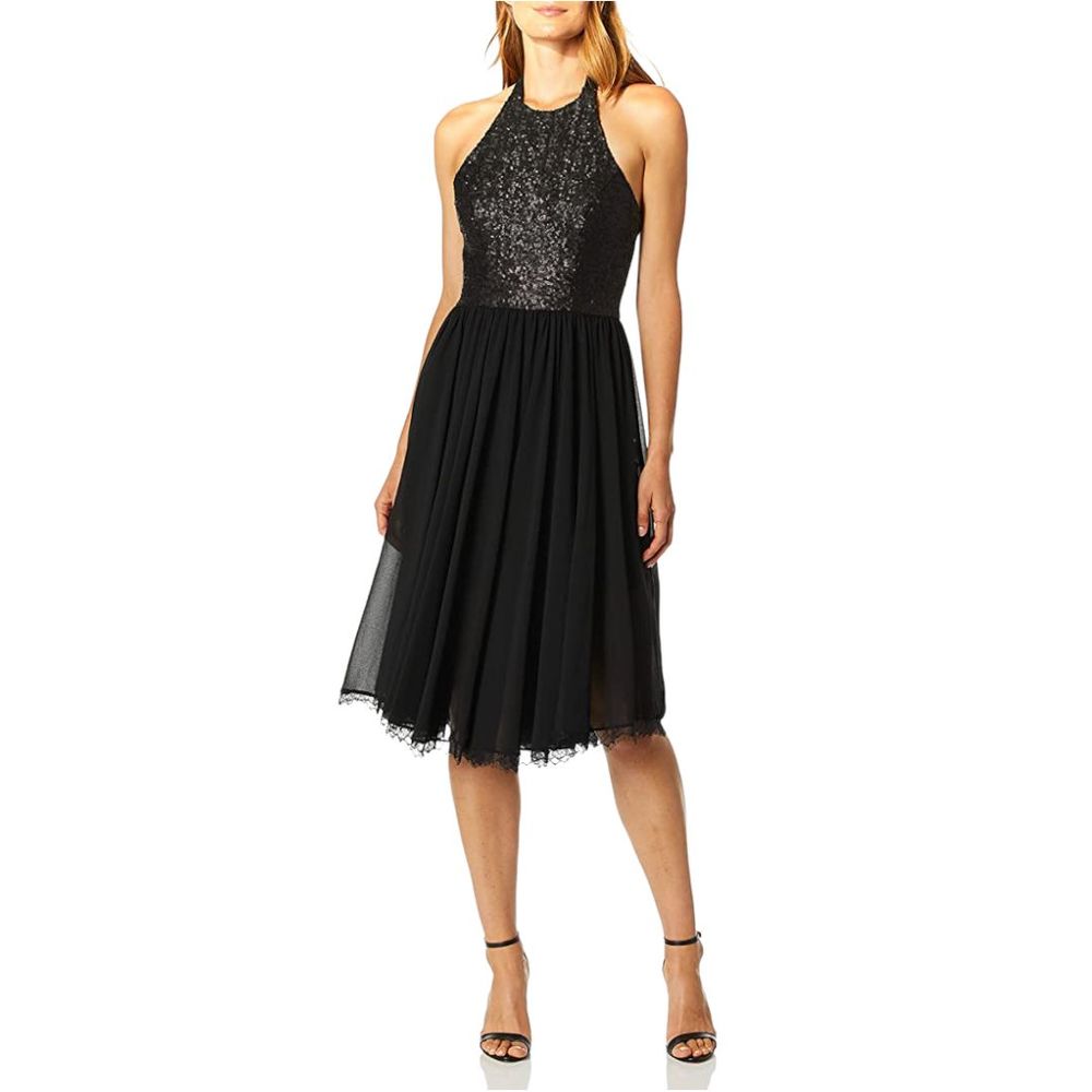 Dress the Population Tatiana Sequin Midi Dress